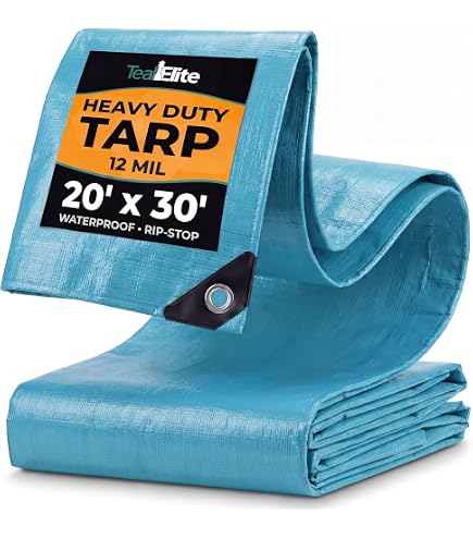 16 Ft. X 20 Ft. High Visibility RED Tarp - 3.3 Oz. - Amazon.com